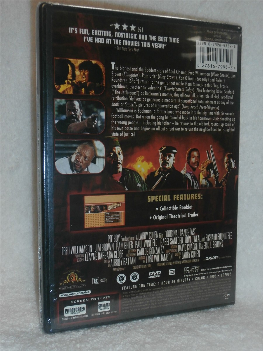 Original Gangstas (DVD, 2000) ‎Fred Williamson Jim Brown Pam Grier