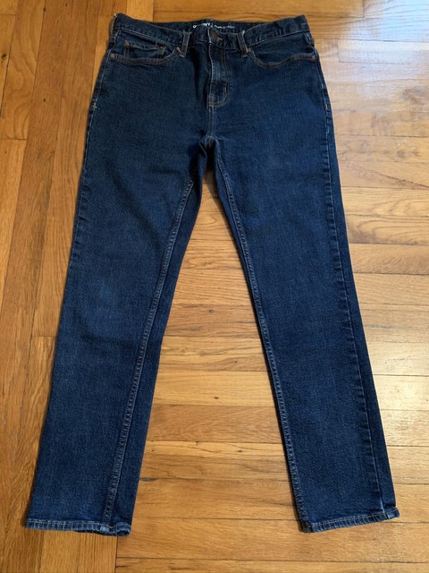 mens navy jeans slim