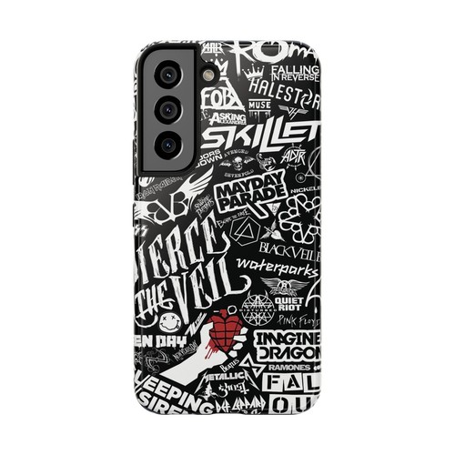 Metal Bands Collage Tough Phone Case, Extra Layer Protection, iPhone Samsung - Picture 35 of 36