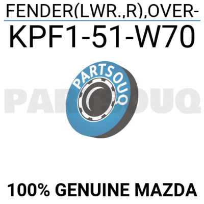 【LUNEページ】全フレーバー KPF151W70 Genuine Mazda FENDER(LWR.,R),OVER- KPF1-51-W70 | eBay