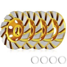 4 Inch Concrete Stone Ceramic Turbo Diamond Grinding Cup Wheel,12 Segs Heavy...