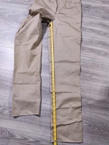 Lands End Pants Boys Size 20 Khaki Beige School Uniform Bottoms 36" Inseam Kids - Picture 7 of 8