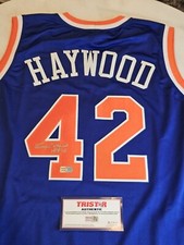 Spencer Haywood Autographed/Signed Jersey COA Blue Custom Jersey