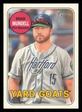 2018 Topps Heritage Minor League Brian Mundell Hartford Yard Goats #119