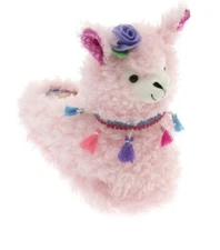 Wonder Nation Soft Sheep Pink Llama Girls Slippers Size M 13-1 New