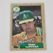 1987 Topps #68 Tony LaRussa Oakland Athletics HOF