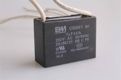 Ceiling Fan Motor CBB61 Capacitor 7UF 7MFD 250V AC