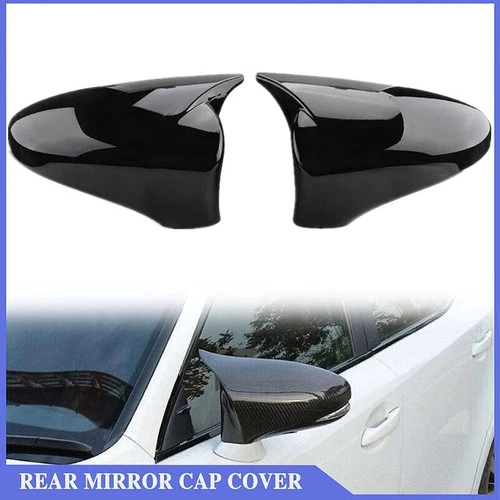 Mirror Cap Cover For Lexus IS RC GS 200 300 350 450 RC F SPORT 14-19 Gloss Black