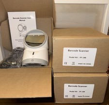 Lot Of 3 Omnidirectional Wired USB Barcode Scanner 2D QR In White