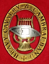 Heavy Cavalry and Cambrai Band Shoulder Belt Plate Badge SBP