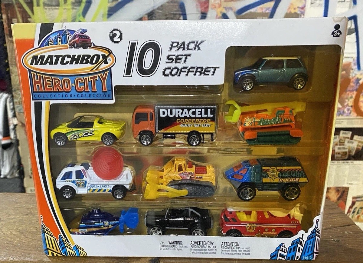 CITY HERO 　コレクション　シリーズ2　Taylor Vintage 2003 Mattel Matchbox Hero City Collection #2 Set Of 10 Toy