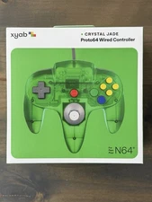 N64 XYAB Controller Proto64 Crystal Jade Wired New and Sealed