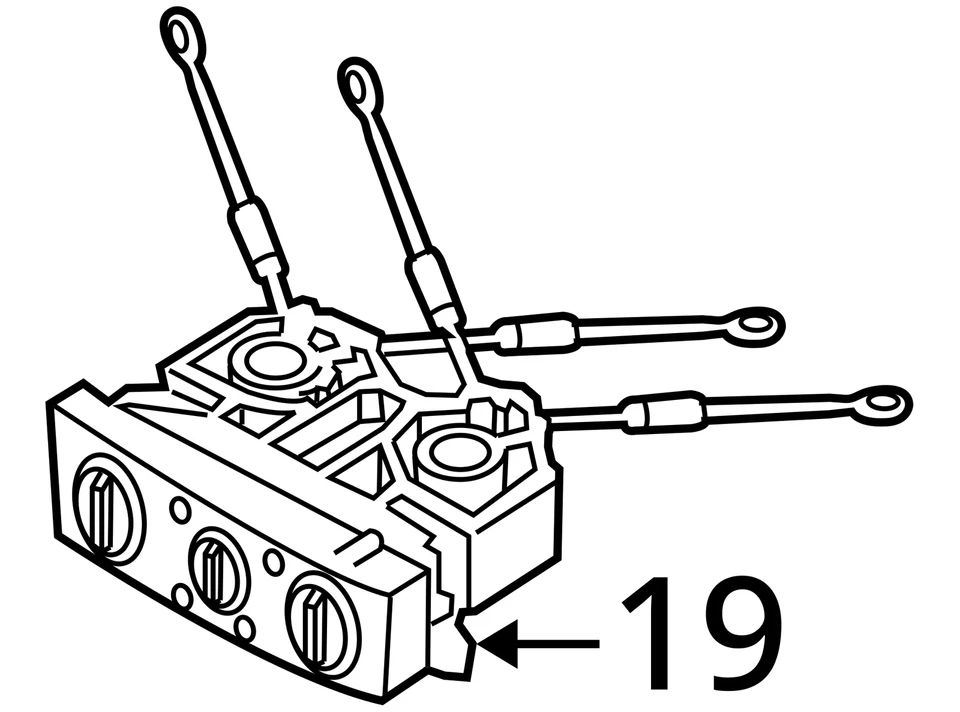 Temperature Control Dash Front Main Control Fits 00-06 MAZDA MPV 4233303 - Image 3 of 3