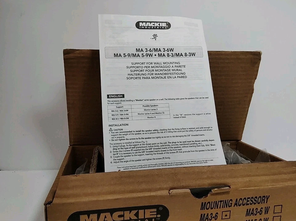Soporte industrial Mackie para montaje en pared Foto 2 de 4
