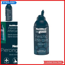 Piercing Aftercare Spray Fine Mist 6.3 Ounce Sterile Saline Solution Soothing