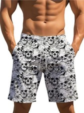 Hawaiian Shorts Drawstring Swim Trunks Beachwear Mens XX Large