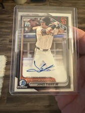 James Tibbs III 2024 1st Bowman Draft Auto Chrome Prospect Autographs Giants