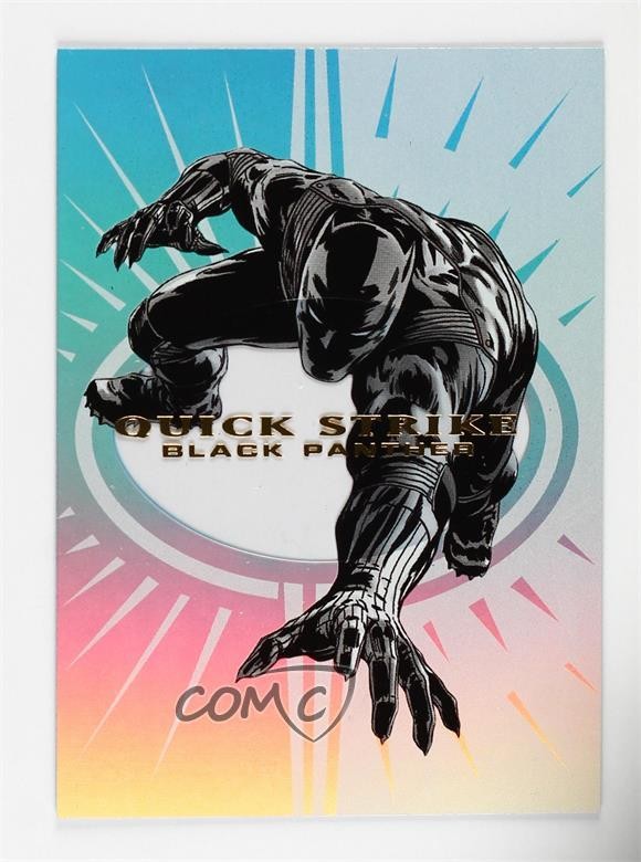 2013 Marvel Fleer Retro Skybox Z Force Quick Strike Black Panther #9 0kg8