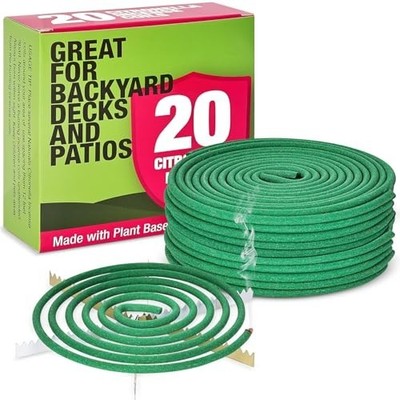 20 Coils Supreme Pro Mosquito Repellent Coils - Outdoor Use Reaches Up to 10 fts