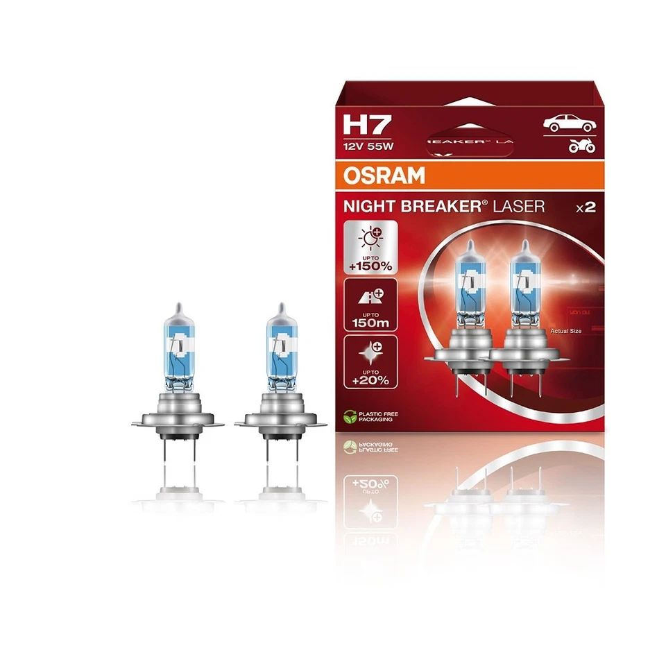 OSRAM NIGHT BREAKER® LASER H7 NEXT GENERATION HALOGEN SCHEINWERFERLAMPE 12V - Bild 3 von 4