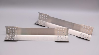 Burnhard 2er Set Flammschutzblech Brennerabdeckung Edelstahl für FRED Jr. Deluxe