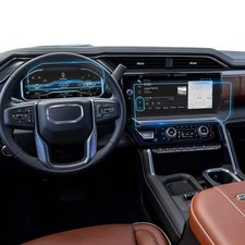 For 2025 2026 GMC Sierra Screen 2022-2026 1500 2PCS Navi Dash Glossy