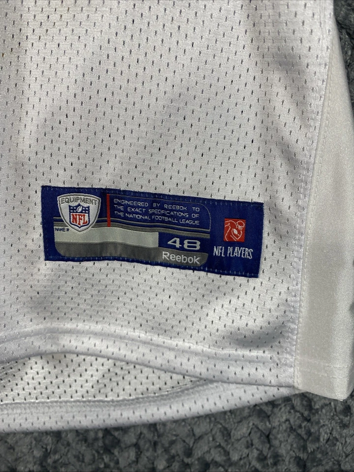 Мужская футболка Reebok Baltimore Ravens Anquan Boldin No81 48 с белыми нашивками NFL - Изображение 3 из 4