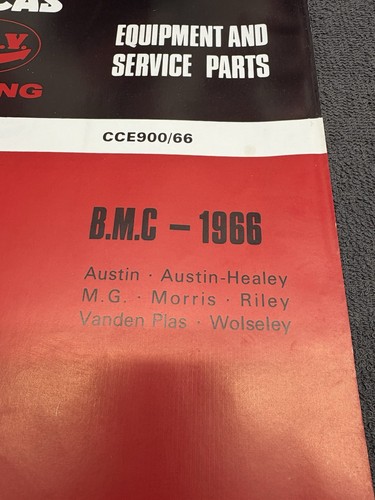 LUCAS C.A.V. Piezas de servicio de equipo Girling #CCE900/66 B.M.C. Austin Healy 1966 - Imagen 2 de 12