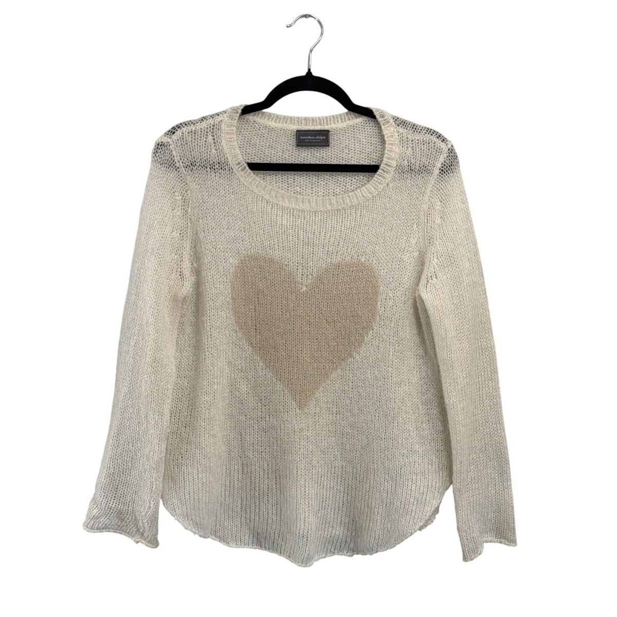 Wooden Ships Knit Heart Sweater