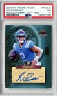 2023 Wild Card Jaxson Dart TEAL GOLD Heart Rookie RC Auto #'D 3/4 PSA 7 GIANTS
