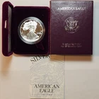 1995 P American Silver Eagle Choice Proof Bullion $1 Silver Coin OGP COA Z95Gk