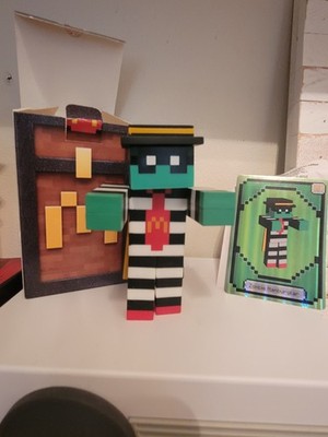 McDonald's Minecraft Happy Meal Toy + Unused Code - Zombie Hamburgler