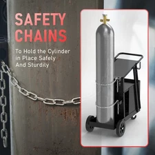 YESWELDER Welding Cart for TIG MIG Welder and Plasma Cutter Welding Trolley