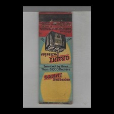 Matchbook Cover Gritty Batteries Serviced By More Than 8,000 Dealers
