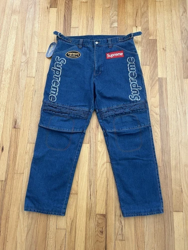 PANTALON DE COURSE EN DENIM SUPREME®/VANSON LEATHERS® CORDURA® taille 36 coupe ample