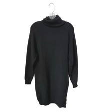 PrettyLittleThing Black High Neck Soft Knit Dress Size XL