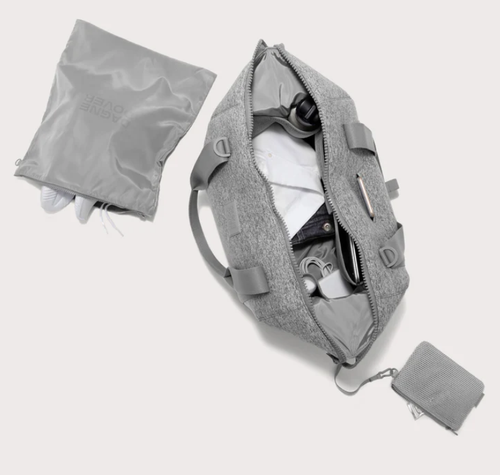 NWD $230 Dagne Dover Landon Neoprene Carryall Large Heather Grey - Picture 3 of 18