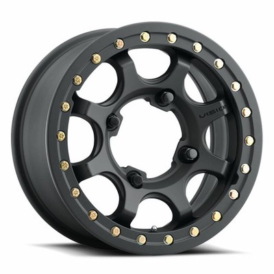 15'' Vision 351 Flow UTV Beadlock Satin Black 15x6 Wheel 4x156 50.6mm Rim