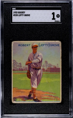 1933 Goudey Lefty Grove #220 SGC 1