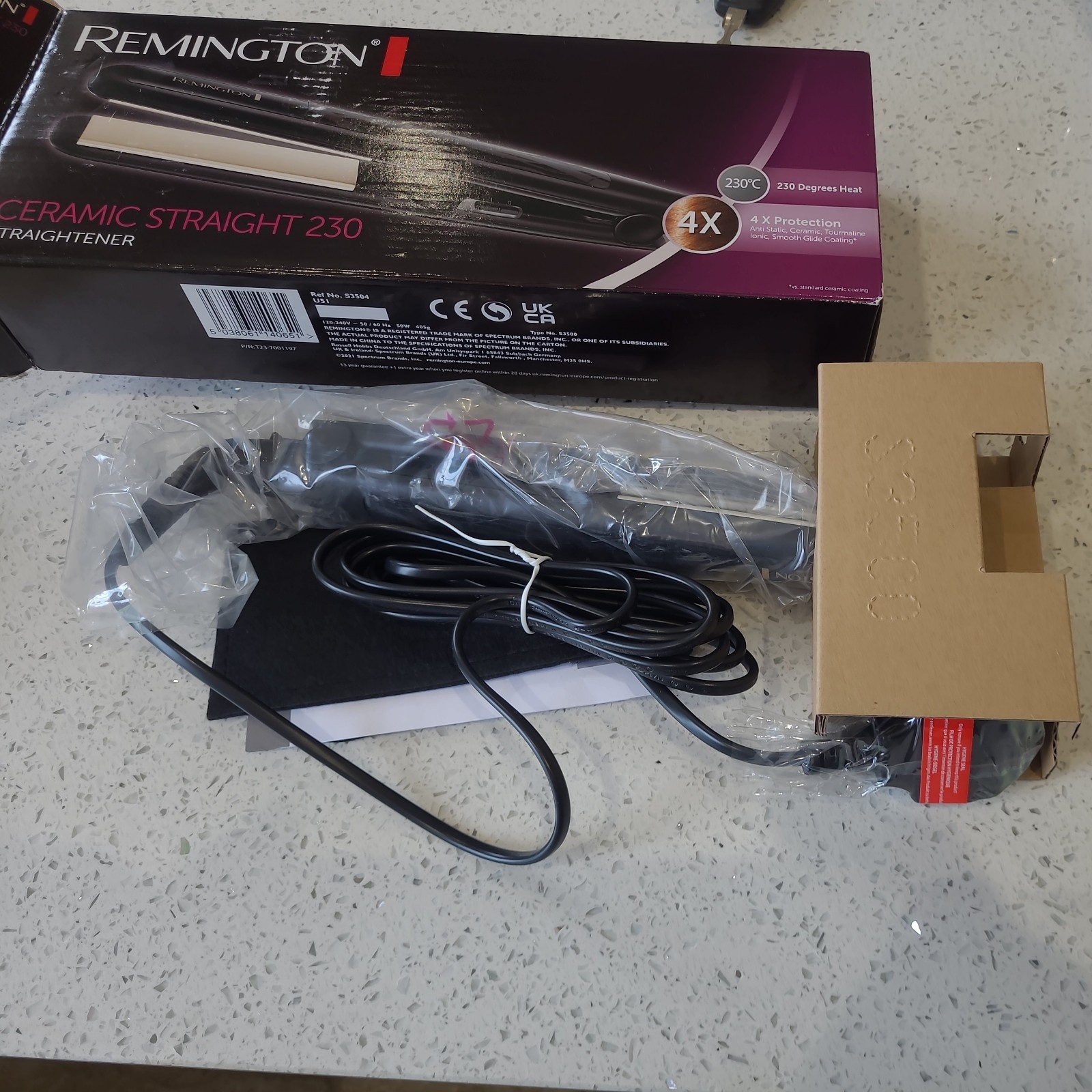 Remington Hair Straightener Ceramic Slim 220 Anti-static Tourmaline Ionic