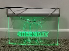 GREEN DAY Hanging Neon Light Wall Art 12&rdquo;x9&rdquo; International Superhits Promo RARE