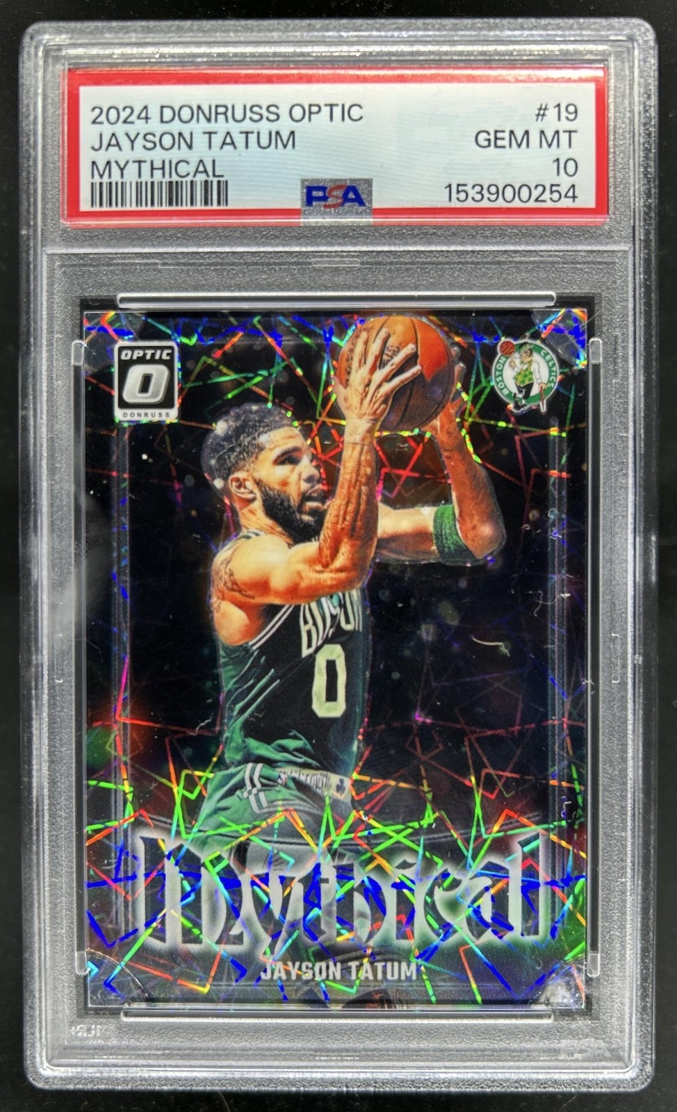 2024-25 Panini Donruss Optic Jayson Tatum Mythical #19 Celtics PSA 10 GEM MINT