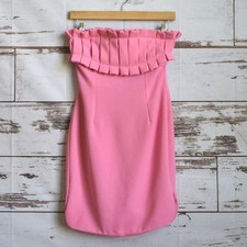 NASTY GAL  Women's Pink Strapless Mini Dress Size XS