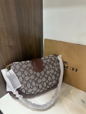 COACH Soho Shoulder Bag - Signature Jacquard Brown Multi CJ814 NEW