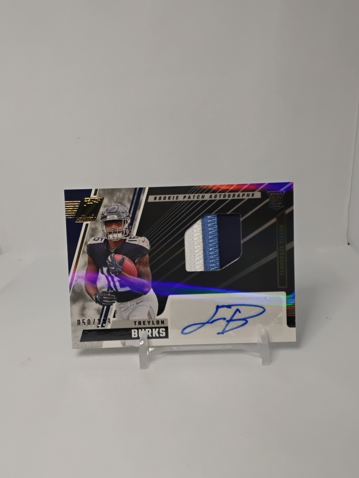 2022 Panini Zenith Treylon Burks RPA /299 3 Color Patch Tenn Titans