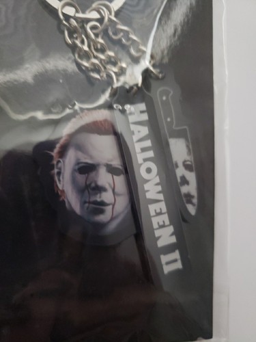 Halloween 2 Michael Myers Esmalte Llavero Colgante 3 Dijes Llavero Nuevo en Paquete - Imagen 2 de 10