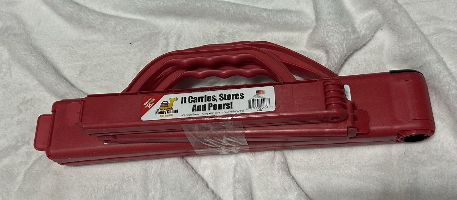 The Handy Bolsa Camello Clip Grande 40 lb Bolsa de Comida para Perros Fácil Manejo Hecho en EE. UU.