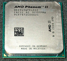 AMD Phenom II X 4 3.0 GHz 945 Quad-Core Processor, HDX945WFK4DGI, AM2 / AM3, US
