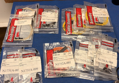 TELECOM TEST SET FIBERS AND ADAPTERS (QTY 13)