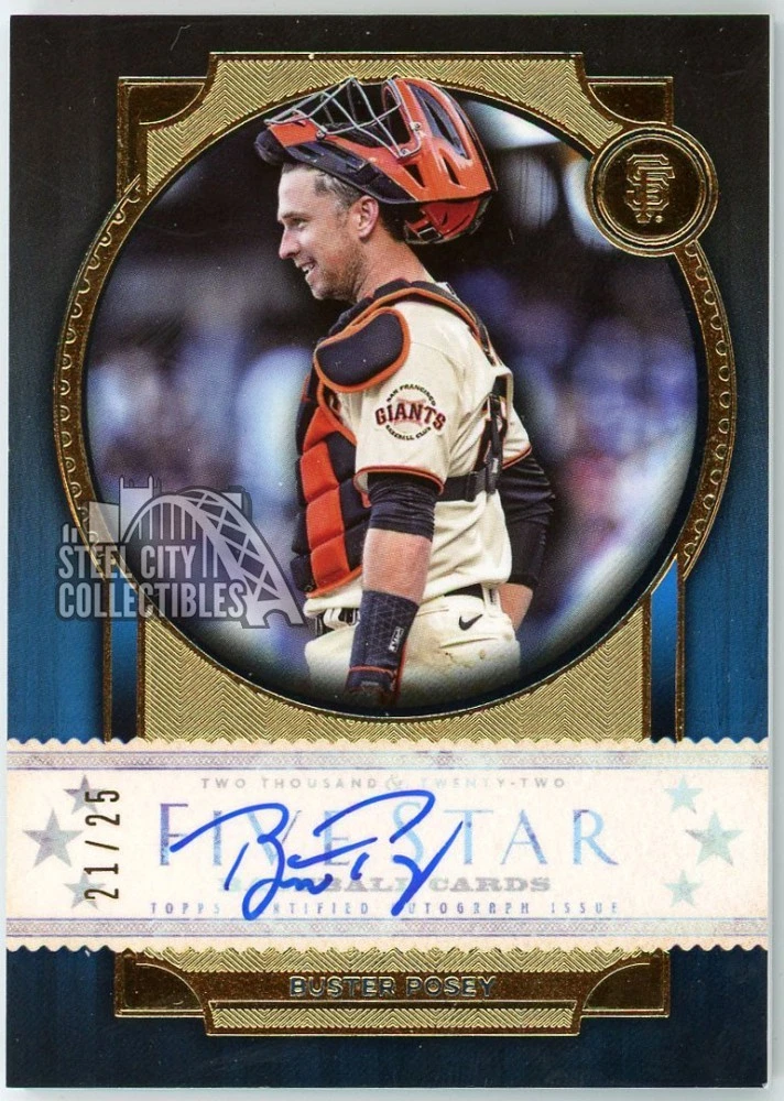 Topps Buster Posey Baseball Autographed Sports Trading Cards